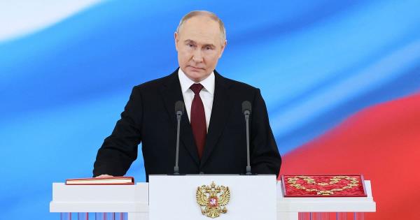 弗拉基米尔·普京宣誓就任俄罗斯总统，这是他的第五个任期